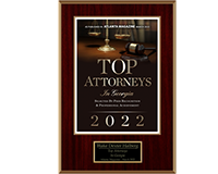As Published In Atlanta Magazine March 2022, Top Attorneys In Georgia, Selected By Peer Recognition & Professional Achievement, 2022