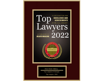 Top Lawyers 2022, In Recognition For Excellence And Achievements By The Legal Community, As Published In Atlanta Magazine, Top Lawyers Of Georgia, Georgia, 2022